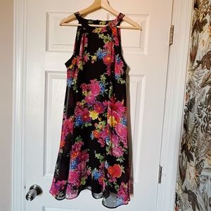 Betsey Johnson floral swing dress - size 10